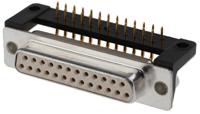 fdbb-25s1aent21 Cinch FD 25 Way Right Angle Through Hole D-sub Connector Socket, 2.76mm Pitch