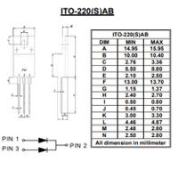 stpf1020ctsw DiodesZetex 200 V Rectifier & Schottky Diode 3-Pin ITO-220S STPF1020CTSW