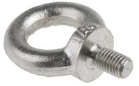 124-4839 RS PRO Galvanised Steel Eye Bolt, M10 Thread, 17mm Thread Length, 25mm Internal Eye Diameter, 45mm Outer Eye Diameter