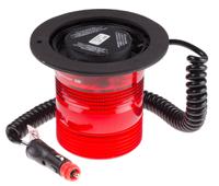 907-6006 RS PRO Red Flashing Beacon, 10 → 100 V dc, Magnetic Mount, LED Bulb, IP56