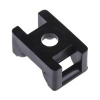 151-24660-kr6g5-pa66w-bk HellermannTyton Black Cable Tie Mount 12 mm x 18mm, 6mm Max. Cable Tie Width