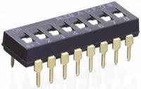 1825002-9 TE Connectivity 6 Way Through Hole DIP Switch SPST