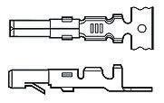 163302-6 TE Connectivity Commercial MATE-N-LOK Series Female Crimp Terminal, 17AWG Min, 13AWG Max