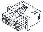 770582-1 TE Connectivity, Mini-Universal MATE-N-LOK Male Connector Housing, 4.14mm Pitch, 14 Way, 2 Row