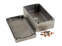 1590z150 Hammond 1590 Series Natural Die Cast Aluminium Enclosure, IP66, IK08, Natural Lid, 221 x 120.5 x 80mm