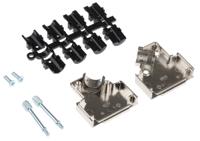 d45zk15-k MH Connectors MHD45ZK Series Zinc Angled D Sub Backshell, 15 Way, Strain Relief
