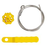 152268 Brady Yellow 6-Lock Glass-Filled Nylon Cable Lockout Devices, 8.13mm Shackle