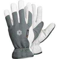 7792-11 Tegera TEGERA Grey, White Fleece Leather Work Gloves, Size 11