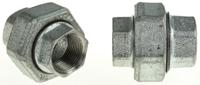 770340205 Georg Fischer Galvanised Malleable Iron Fitting Taper Seat Union, Female BSPP 3/4in to Female BSPP 3/4in