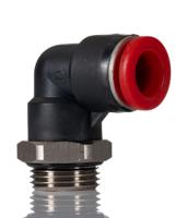c02471038 Norgren Pneufit C Series Swivel Elbow, Push In 10 mm to G 3/8 Female, Threaded-to-Tube Connection Style, Pneufit