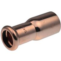 38200 Copper Pipe Fitting, Push Fit Straight Reducer for 15mm pipe