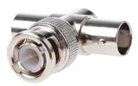 121-450 RS PRO Tee 50Ω RF Adapter BNC Plug to BNC Socket 4GHz