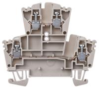 1021500000 Weidmuller  WDK Series Dark Beige, 2.5mm², Double-Level, Screw Termination