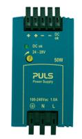 ml50109 PULS ML50 DIN Rail Power Supply, 240V ac, dc Input, 24V dc Output, 2.1A Output, 50W