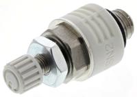 asn2-m5 SMC ASN2 Brass 1.5MPa Pneumatic Silencer, Threaded, M5 Male