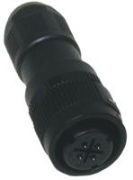 hr34b-12wpe-4s Hirose Circular Connector, 4 Contacts, Cable, Miniature Connector, Plug, Female, IP67, IP68, HR34B Series