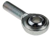 198-9106 RS PRO M12 x 1.75 Male Steel Rod End, 12mm Bore, 69mm Long, Metric Thread Standard, Male Connection Gender