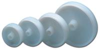 4026 LAG White Polyamide Hygienic, Low Rolling Resistance, Non-Marking Trolley Wheel, 600kg
