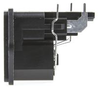 43013211 Schurter C14 Right Angle Panel Mount IEC Connector Male, 10A, 250 V, Fuse Size 5 x 20mm