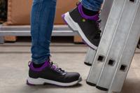 6551616-387 Honeywell Safety COCOON EVO STRETCH S3 Women's Black, Purple Composite Toe Capped Safety Shoes, UK 5, EU 38
