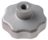 478-630 RS PRO Silver Multiple Lobes Clamping Knob, M6, Threaded Hole