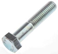 279-593 RS PRO Bright Zinc Plated Steel, Hex Bolt, M8 x 40mm
