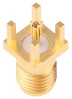 j01151a0931 Telegartner, Jack PCB Mount SMA Connector, 50Ω, Solder Termination, Straight Body
