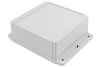 1555r2f42gy Hammond 1555F Series Polycarbonate Enclosure, IP68, Flanged, 6.3 x 6.3 x 2.46in