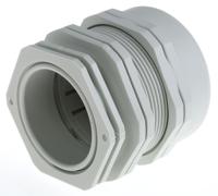 z6125000r SIB WADI-TEC Series Grey PA 6 Cable Gland, M50 Thread, 34mm min., 42mm max., IP68