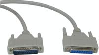 rnd-765-00036 D-sub cable, DB25, m-f 10 m 25-pin malet