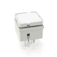 3141007070000 RAFI White Momentary Tactile Switch, 1 NO 250mA 15mm PCB
