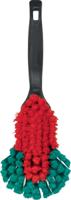 524652 Vikan Soft Bristle Black Scrubbing Brush, 40mm bristle length, Polyester bristle material
