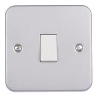 768-3523 RS PRO Grey Metal Clad Switch, 2 Way, 1 Gang