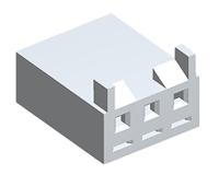 43061-0003 Molex, SPOX Female Connector Housing, 3.96mm Pitch, 3 Way, 1 Row