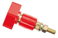 pol-201-rt Schutzinger 4mm Red Terminal Post, 1kV, 200A, M12 x 1 Thread