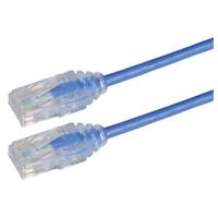 trd628bl-1 L-ComTRD, 1ft Cat6, Blue RJ45 to Male RJ45 Male Unshielded, Terminated PVC Sheath