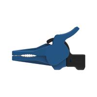 rs-sak-9230-ni-bl Schutzinger Crocodile Clip 4 mm Crocodile Clip Connection, Nickel Plated Contact, 32A, Blue