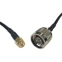 cba-smamrp-nm1 RF Solutions CBA Series Male Straight Male to Male SMA, 1 m 50 Ω