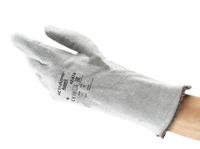 42474080 Ansell ActivArmr Grey Polyester Cotton Fibre Work Gloves, Size 8, Nitrile Coating