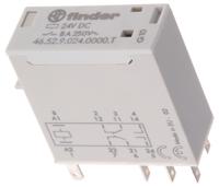 465290240000t Finder Plug In Power Relay, 24V dc Coil, 8A Switching Current, DPDT