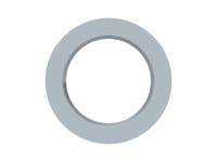 1sng607011r0000 Grey UL 94 V2 PA 6 Cable Gland Locknut, M25 Thread