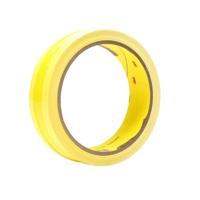 7000048596 3M 695 White, Yellow Polyethylene 32.9m Hazard Tape, 0.08mm Thickness "695 RIVETERS tape"