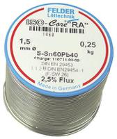 1860152037 Felder Lottechnik Wire, 1.5mm Lead solder, 183°C Melting Point