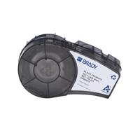 m21-18-427 Brady B-427 Black on Black on White Continuous Vinyl Roll, 25.40 mm Width