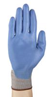 11-518vp-06 Ansell HyFlex 11-518 Blue Nylon Glove, Size 6, Polyurethane Coating