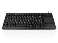 kyb500-k82b-15kv Ceratech KYB500-K82B-15KV Wired USB Touchpad Keyboard, QWERTY (UK), Black