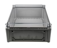 ekpe-130-t-ekpvt Fibox EK Series Grey Polycarbonate Enclosure, IP66, IP67, Flanged, Transparent Lid, 380 x 280 x 130mm