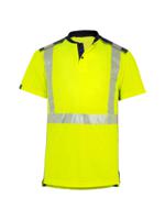 polotakc01jmxl T2S Takamaka Yellow Unisex Hi Vis Polo Shirt, XL