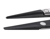249cfsa ideal-tek 130 mm, Stainless Steel; Plastic Tipped, ESD Tweezers