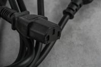 123-0960 RS PRO Straight IEC C13 Socket to Straight IEC C14 Plug Power Cord, 2m